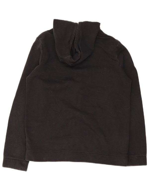 Nike Sudadera con capucha y cremallera de ajuste estándar para niños 13-14 años XL Algodón negro