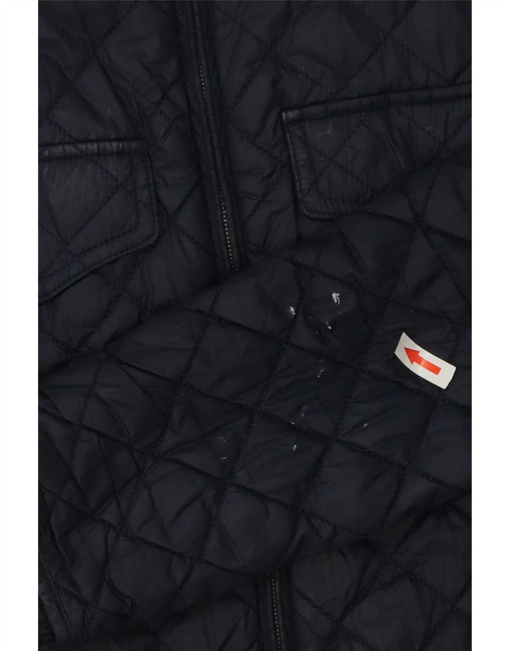 Barbour Chaqueta acolchada para mujer UK 10 Small Azul marino