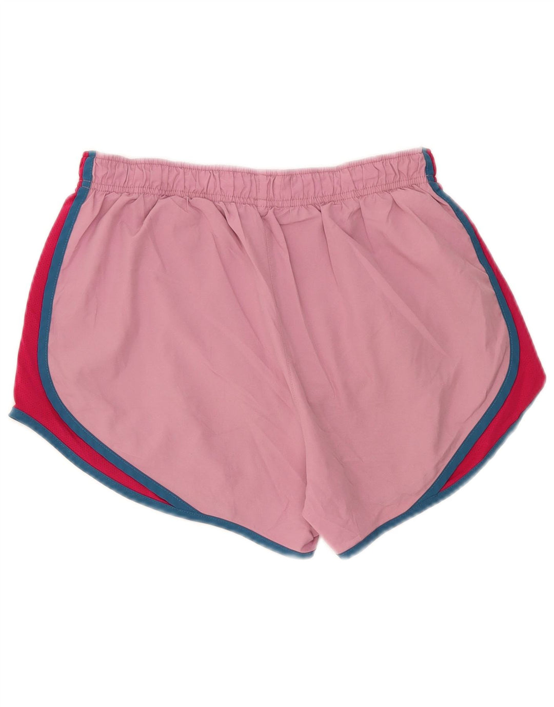 Nike - Pantalones cortos deportivos Dri Fit para mujer, talla 40, poliéster color block, color rosa medio