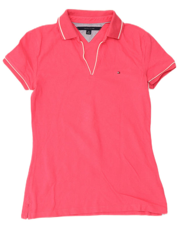 Tommy Hilfiger Polo para mujer UK 10 Small Pink Cotton