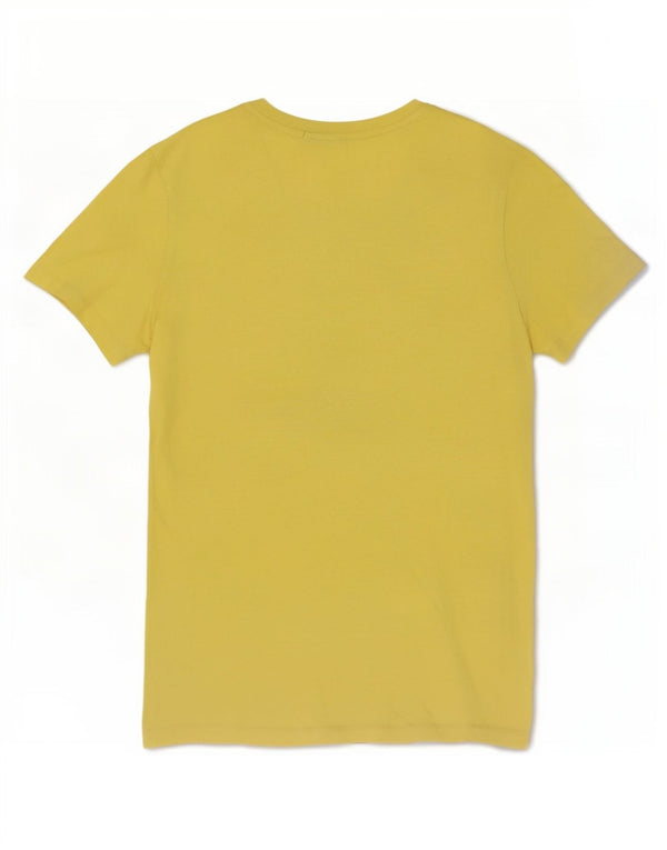 Calvin Klein Jeans - Camiseta gráfica para hombre, parte superior de algodón amarillo medio