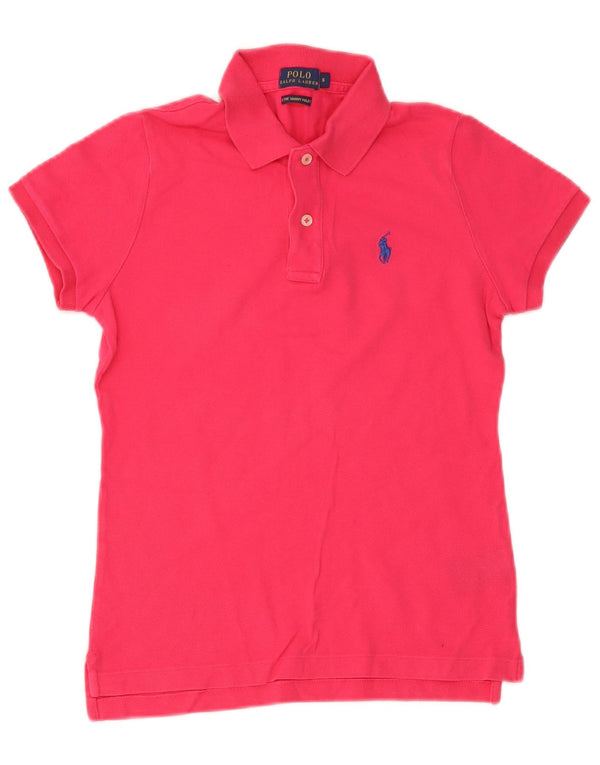 Polo Ralph Lauren - Camisa ajustada para hombre, algodón rosa pequeño