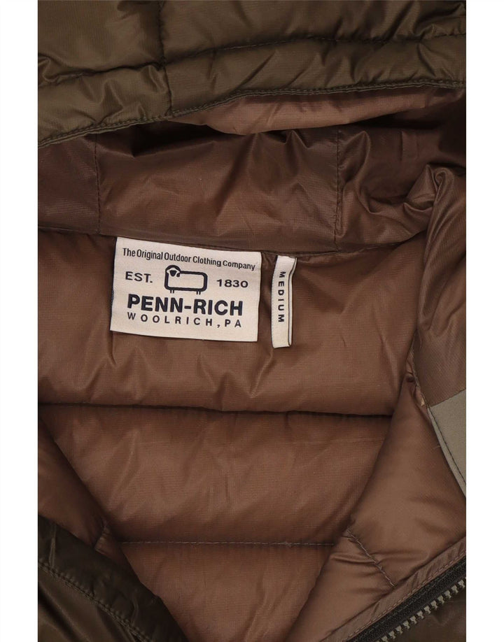 Woolrich Chaqueta acolchada con gráfico Penn-Rich para hombre UK 38 Medium Khaki