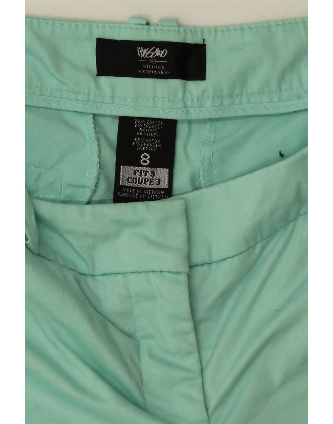 MOSSIMO Womens Chino Shorts US 8 Medium W32  Green Cotton Vintage Mossimo and Second-Hand Mossimo from Messina Hembry 