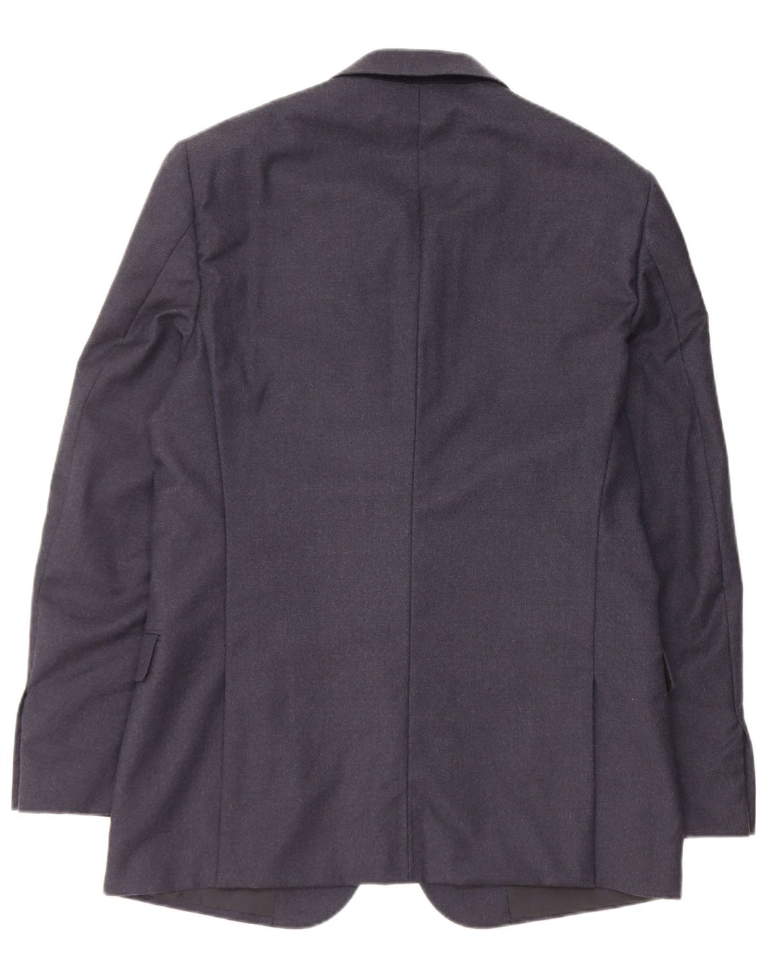 Calvin Klein Chaqueta Blazer de 3 Botones para Hombre IT 50 Grande Azul Marino Lana Nueva