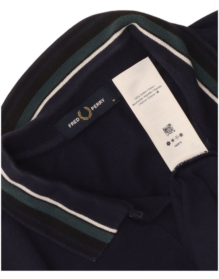 Polo Fred Perry Hombre Algodón Azul Marino Medio