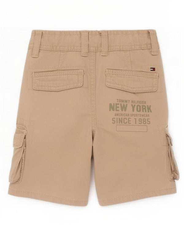 Tommy Hilfiger Pantalones cortos cargo gráficos para bebés de 3 a 6 meses W18 Algodón beige