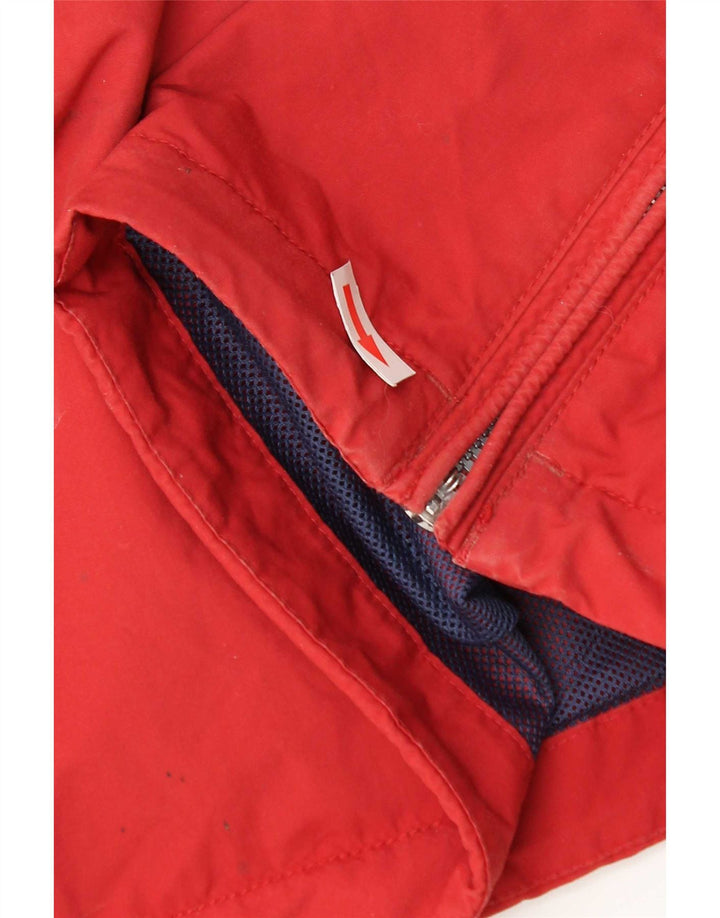 Napapijri Chaqueta anorak con capucha y gráfico para hombre UK 38 Medium Red Polyamide