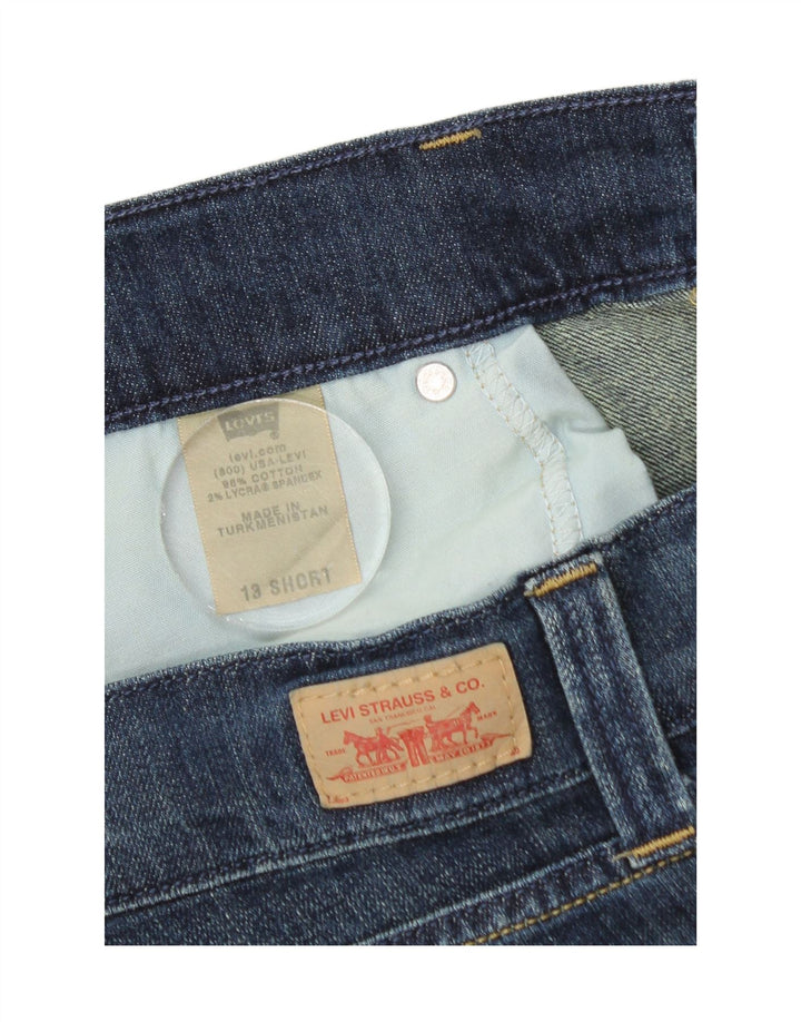 LEVI'S Jeans rectos inclinados 504 para mujer US 13 Grande W34 L30 Algodón azul