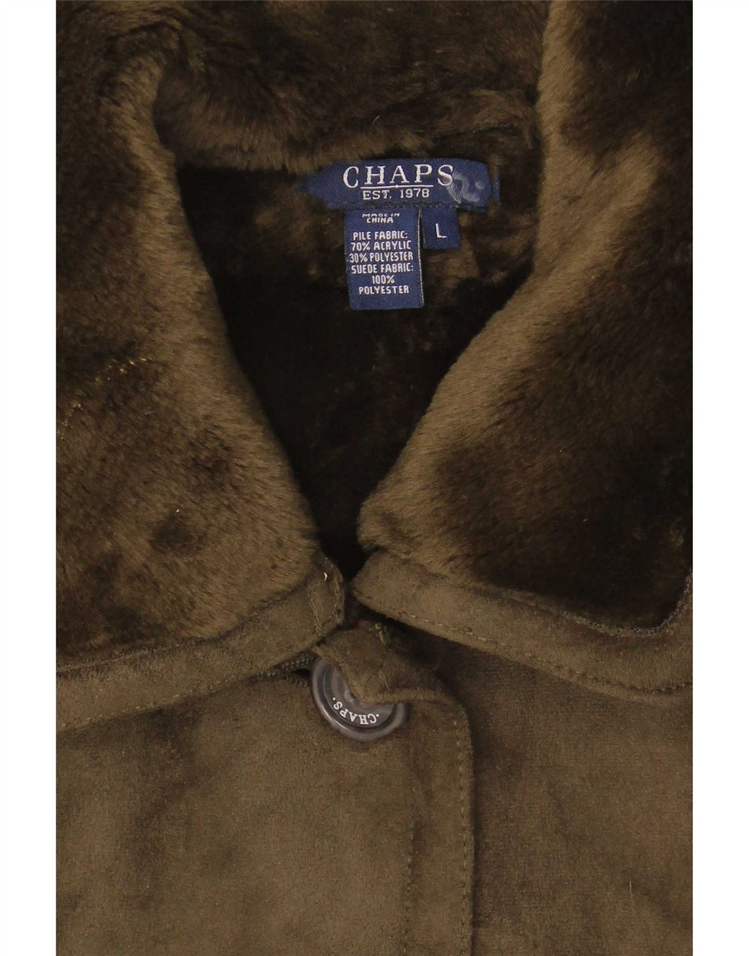 Chaps Chaqueta Sherpa para mujer Reino Unido 14 Grande Caqui Acrílico