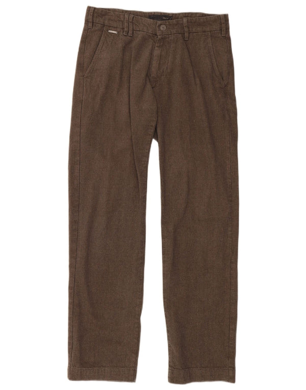 Pantalones chinos rectos Marlboro Classics para hombre W32 L34 Marrón