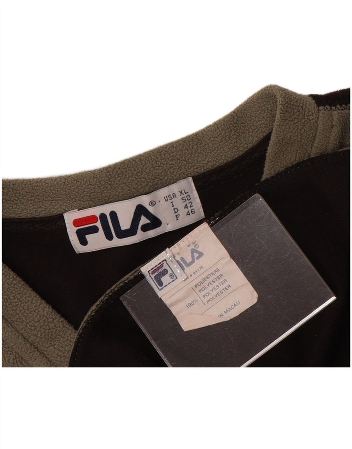 Fila Jersey de forro polar para mujer ES 40 XL Gris Colorblock Poliéster