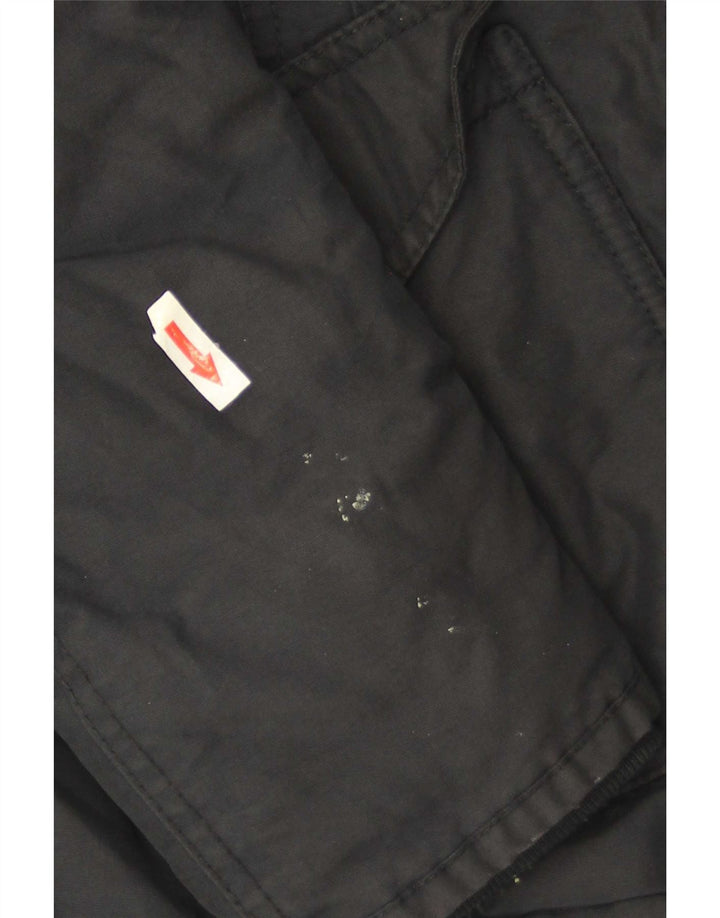 Woolrich Chaqueta cortavientos con capucha para mujer UK 10 Small Black