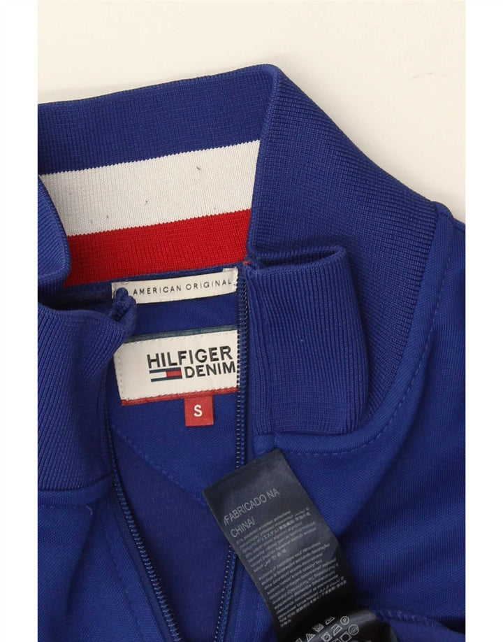 Tommy Hilfiger Hombres Chándal Top Chaqueta Pequeña Poliéster Azul