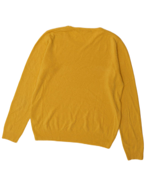 Marks & Spencer Jersey con Cuello Barco para Mujer UK 10 Small Acrílico Amarillo