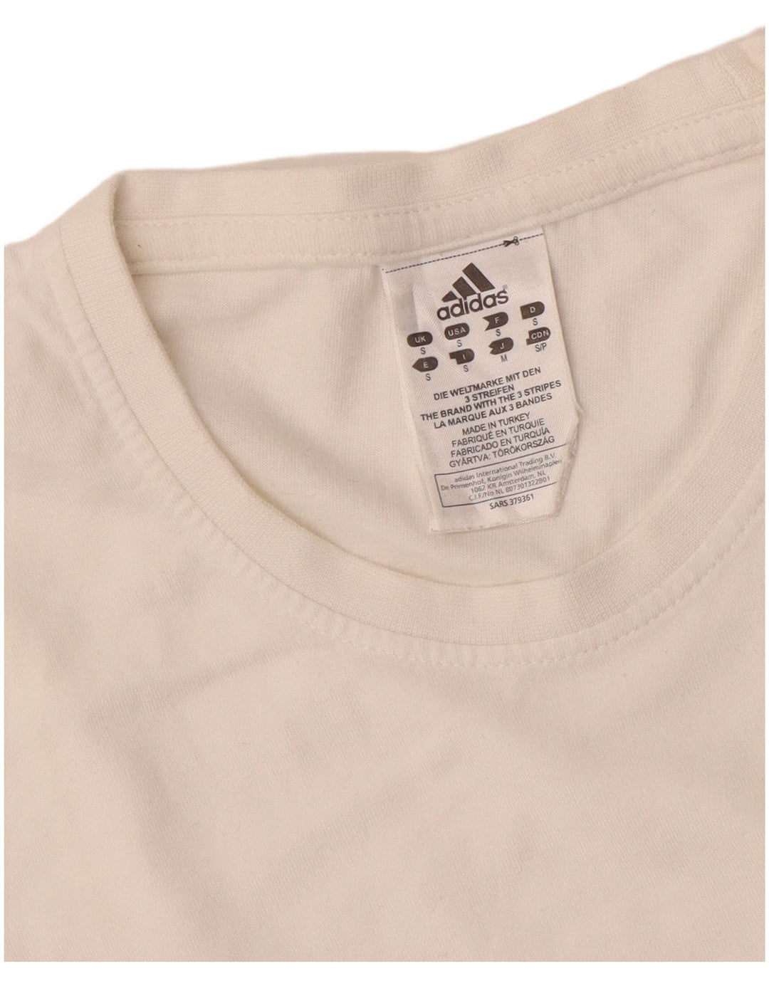 ADIDAS Camiseta gráfica para hombre Top Small White