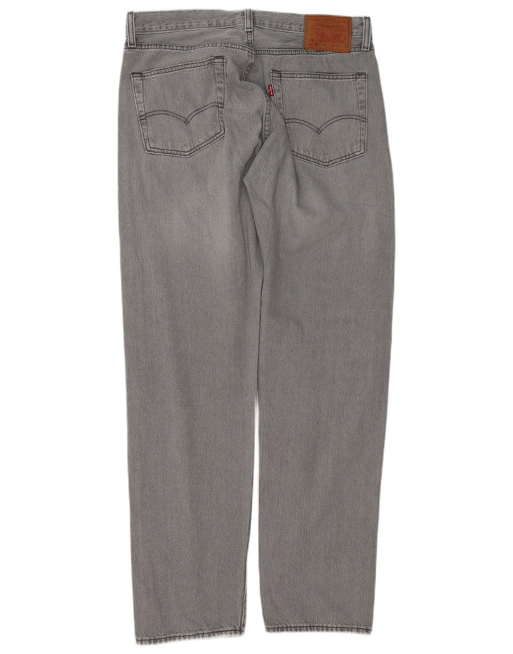 Levi's Vaqueros rectos 501 para hombre W34 L32 Algodón gris