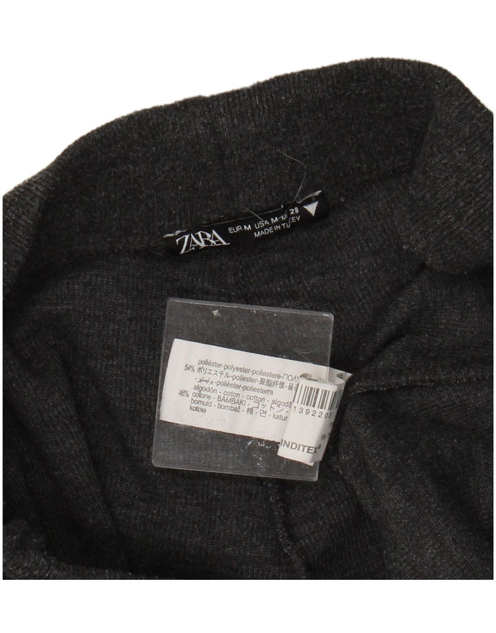 ZARA Pantalón Chándal Mujer ES 40 Poliéster Gris Medio