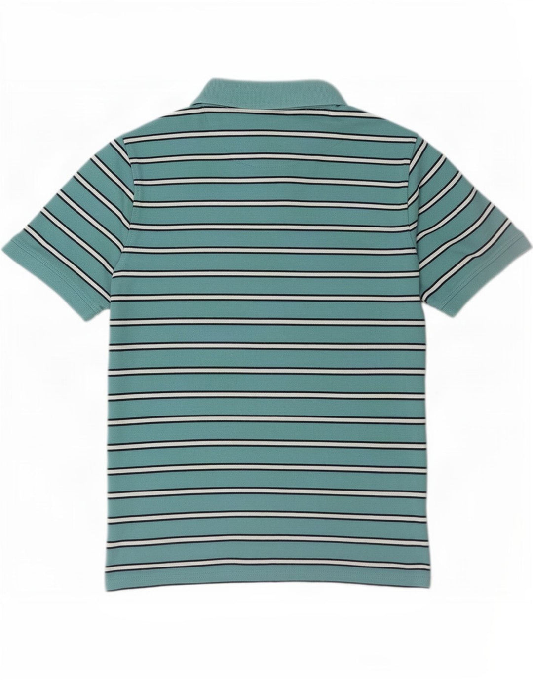 James Pringle Polo para hombre de algodón a rayas azul medio