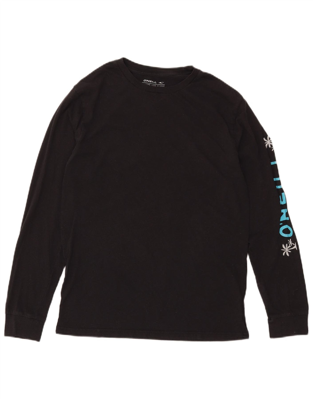 O'Neill Mens Graphic Top Manga Larga Algodón Negro Mediano