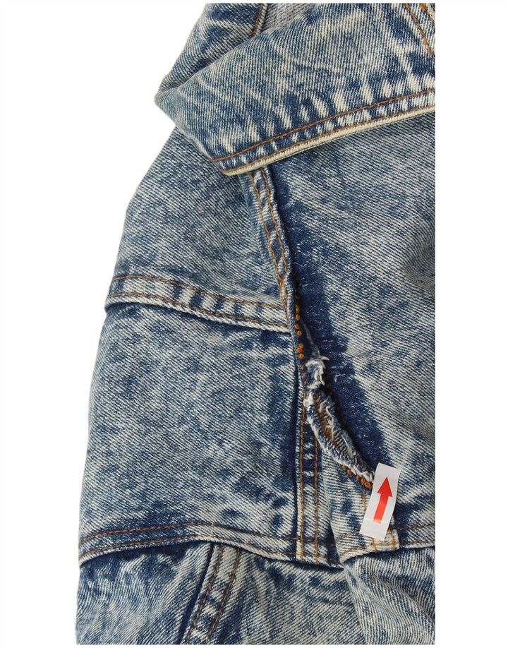 VINTAGE Chaqueta vaquera para hombre Reino Unido 42 XL Azul