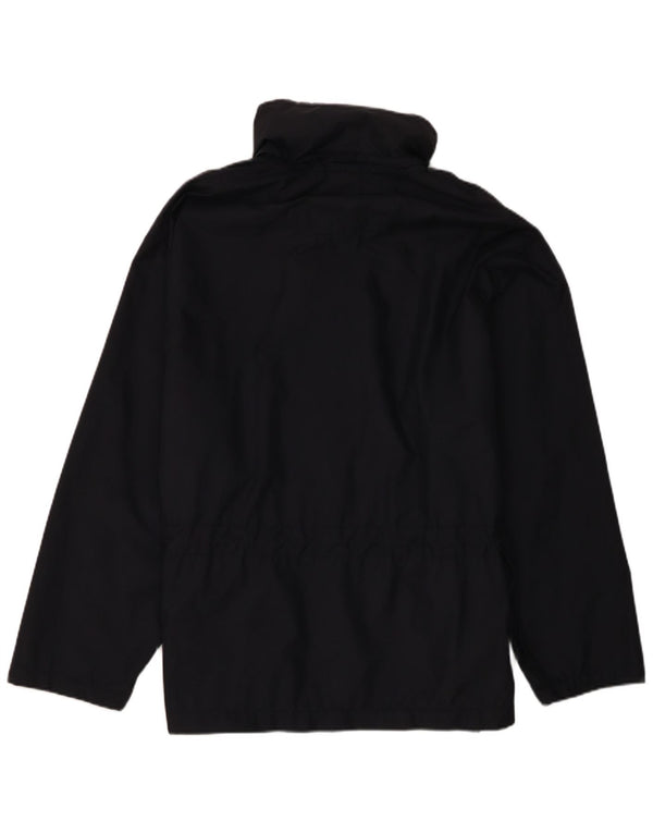 Spalding Chaqueta impermeable holgada con capucha para hombre UK 38 Medium Azul marino Nylon