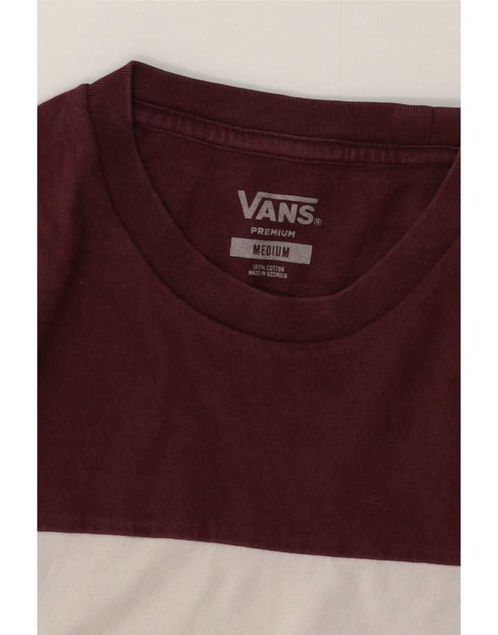 VANS Hombre Camiseta gráfica Top Medium Multicolor Colorblock Algodón
