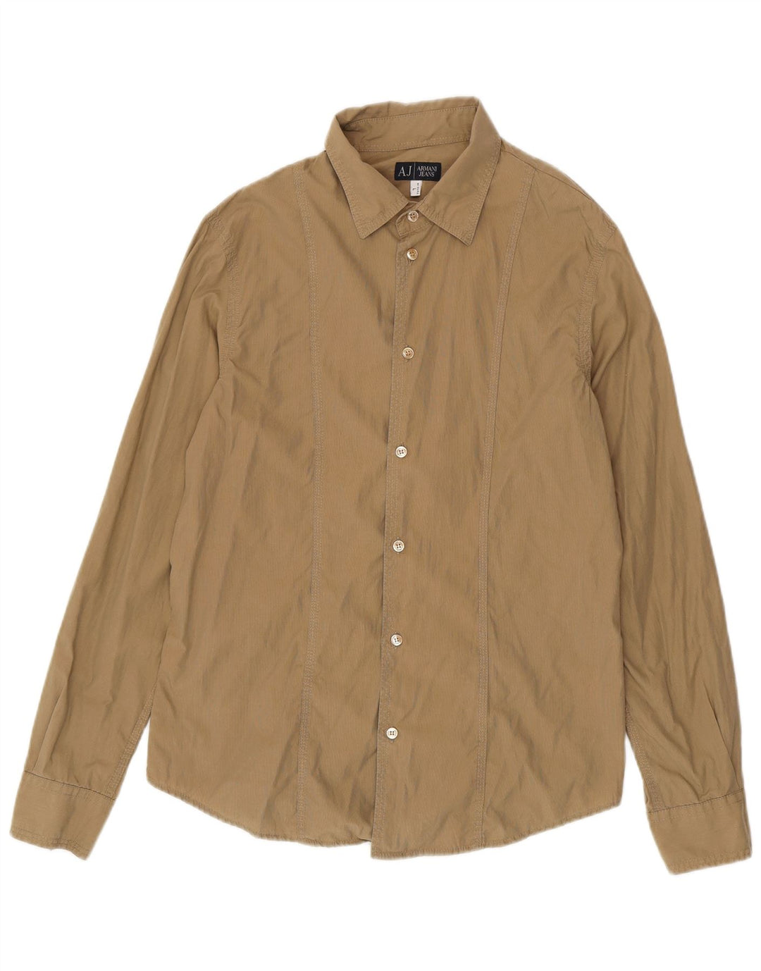Camisa Armani Jeans Hombre Grande Beige