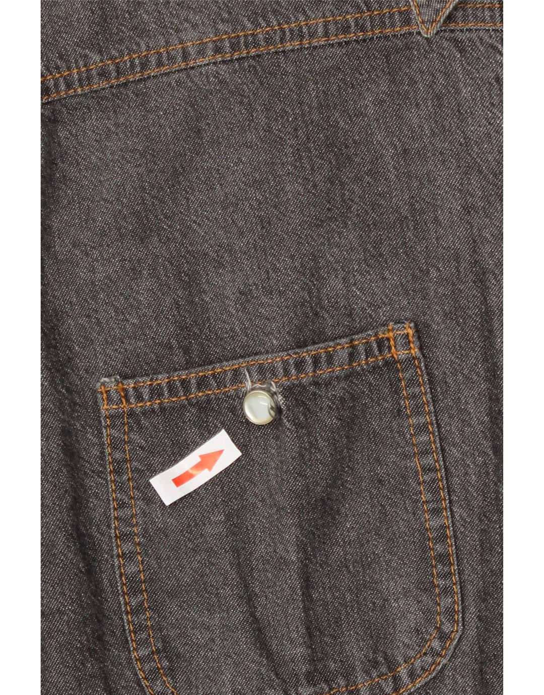 C'EST COMMECA Camisa vaquera para mujer UK 46 Grande Gris