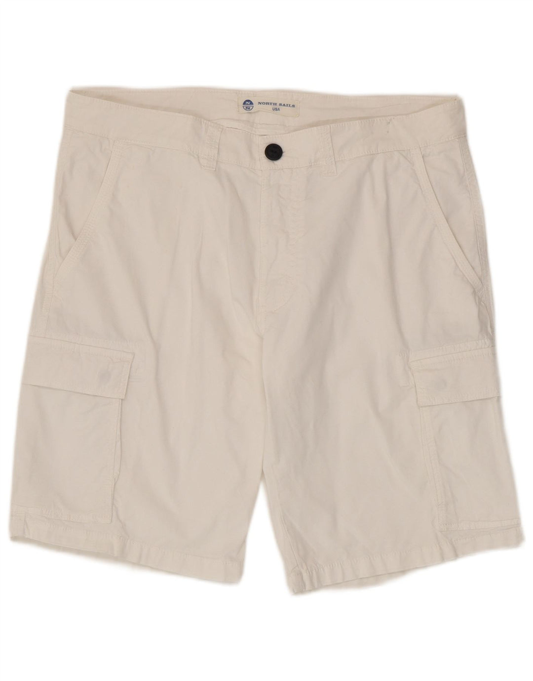 Pantalones cortos cargo para hombre North Sails W36 Algodón blanco grande