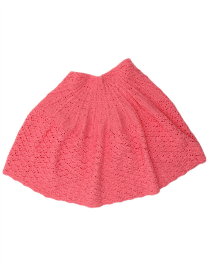 Vintage mujer Poncho Cardigan suéter Reino Unido 14 rosa medio