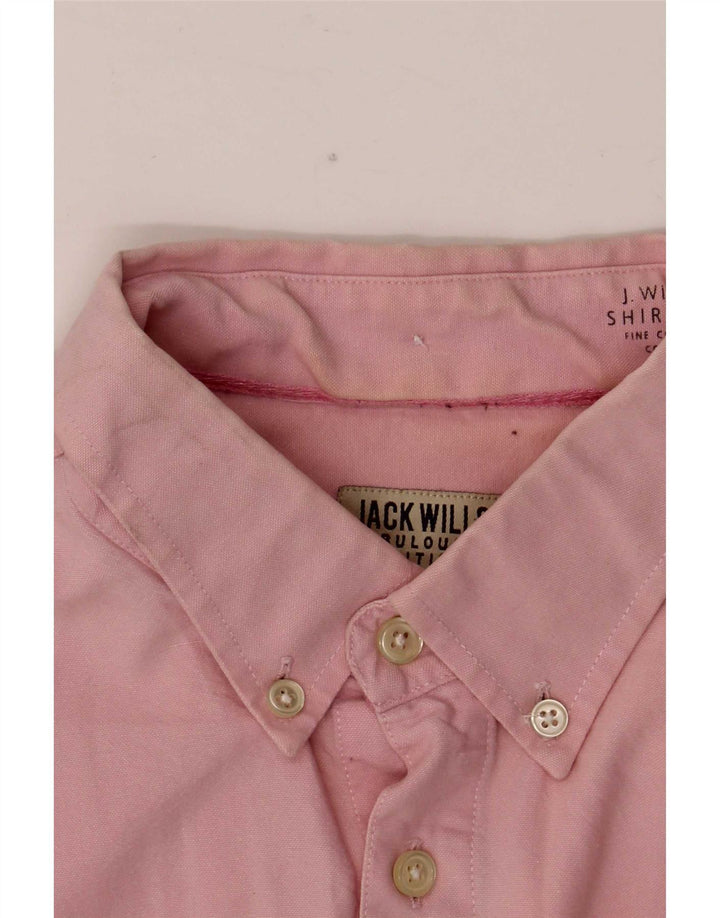 Camisa Jack Wills para hombre de algodón rosa medio