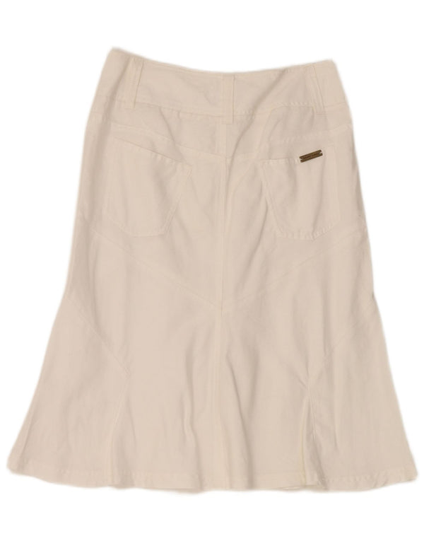 Marlboro Classics Falda Acampanada para Mujer EU 40 Medium W28 Blanco