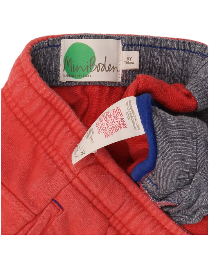 Boden Pantalones cortos deportivos para niño 5-6 años Algodón rojo
