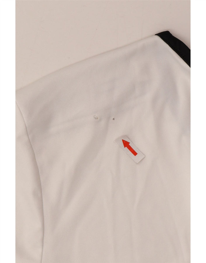 Adidas Hombre Aeroready Camiseta Superior Medio Blanco Colorblock Poliéster