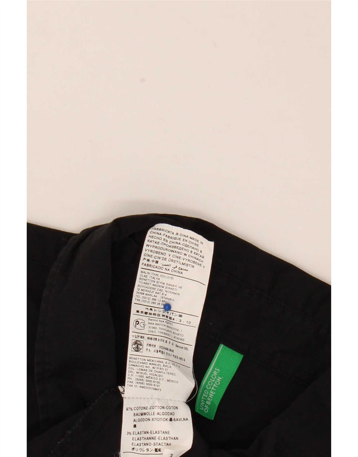 Benetton Jersey Mujer ES 40 XL Algodón Negro