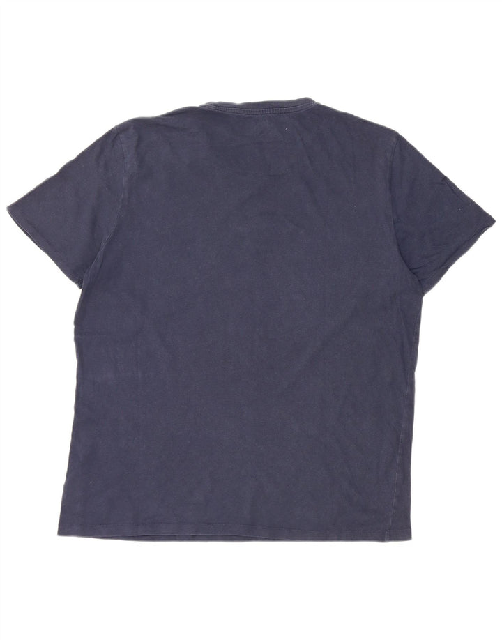 Wrangler - Camiseta para hombre, talla grande, color azul marino, algodón