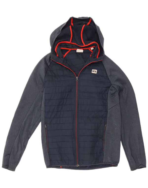 Jack & Jones Hombre Acolchado Con Capucha Chándal Top Chaqueta Small Azul Marino
