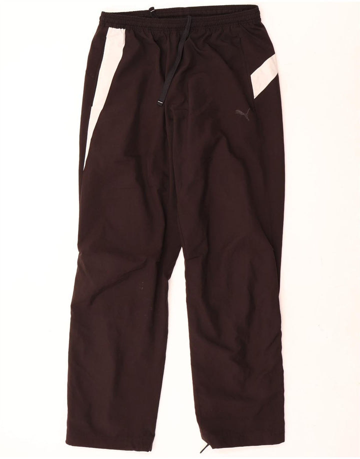 Pantalones De Chándal Puma Hombre Negro Mediano Poliéster Color Block