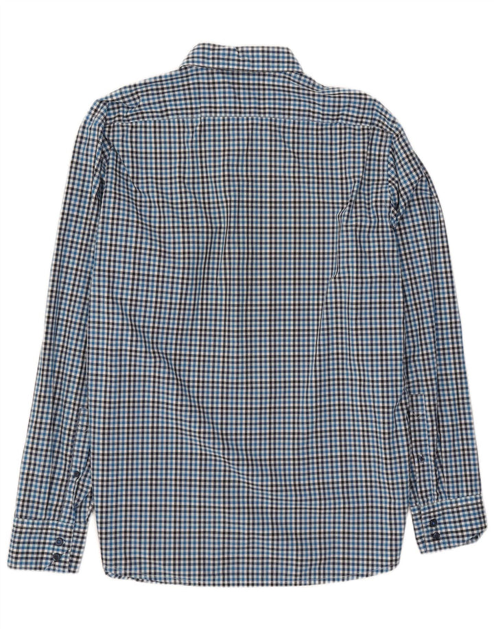Camisa Hugo Boss Hombre Regular Fit XL Algodón Vichy Azul