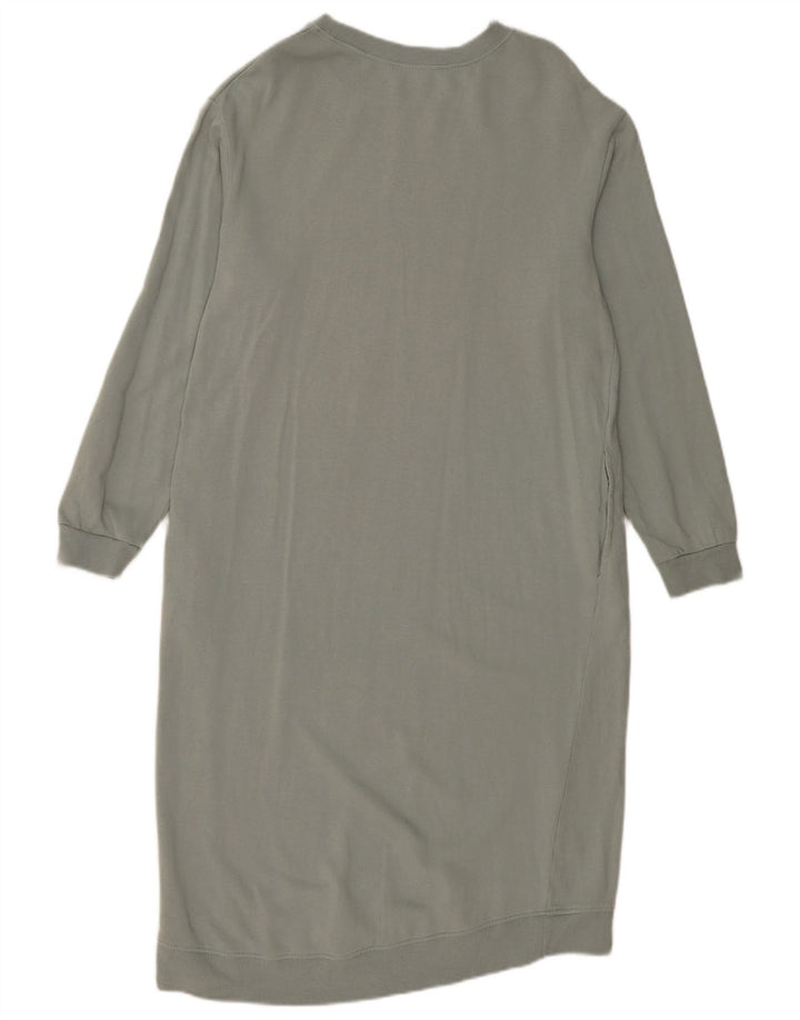 Zara Vestido tipo jersey para mujer, talla 44, color gris medio