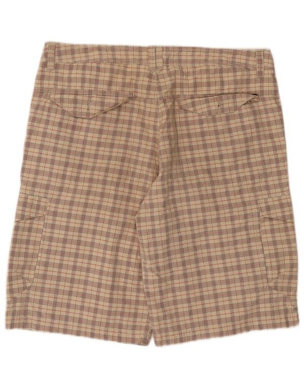 Pantalones cortos tipo cargo para hombre Invicta IT 52 XL W36 Algodón a cuadros beige