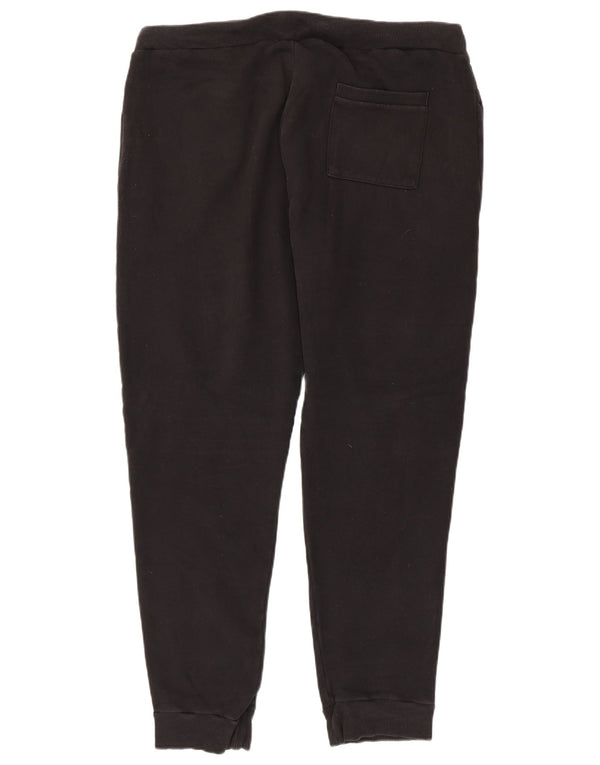 Superdry Hombre Pantalones De Chándal Gráfico Joggers 2XL Algodón Negro