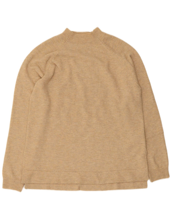 Indi & Cold Suéter extragrande con cuello de tortuga para mujer UK 10 Small Beige