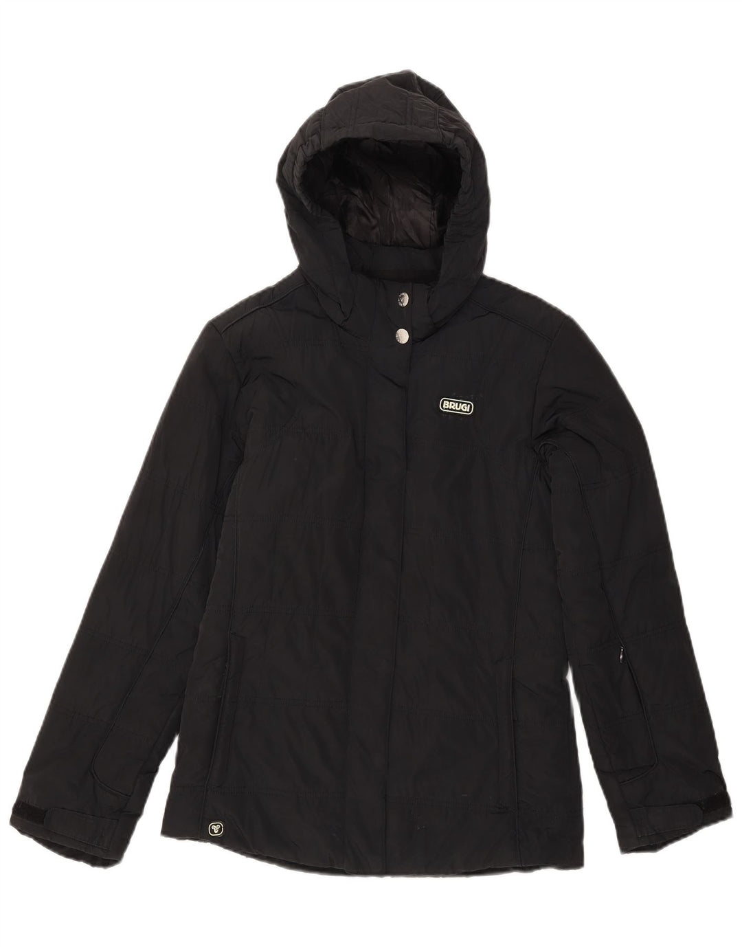 BRUGI Chaqueta acolchada con capucha para niña 12-13 años Negro