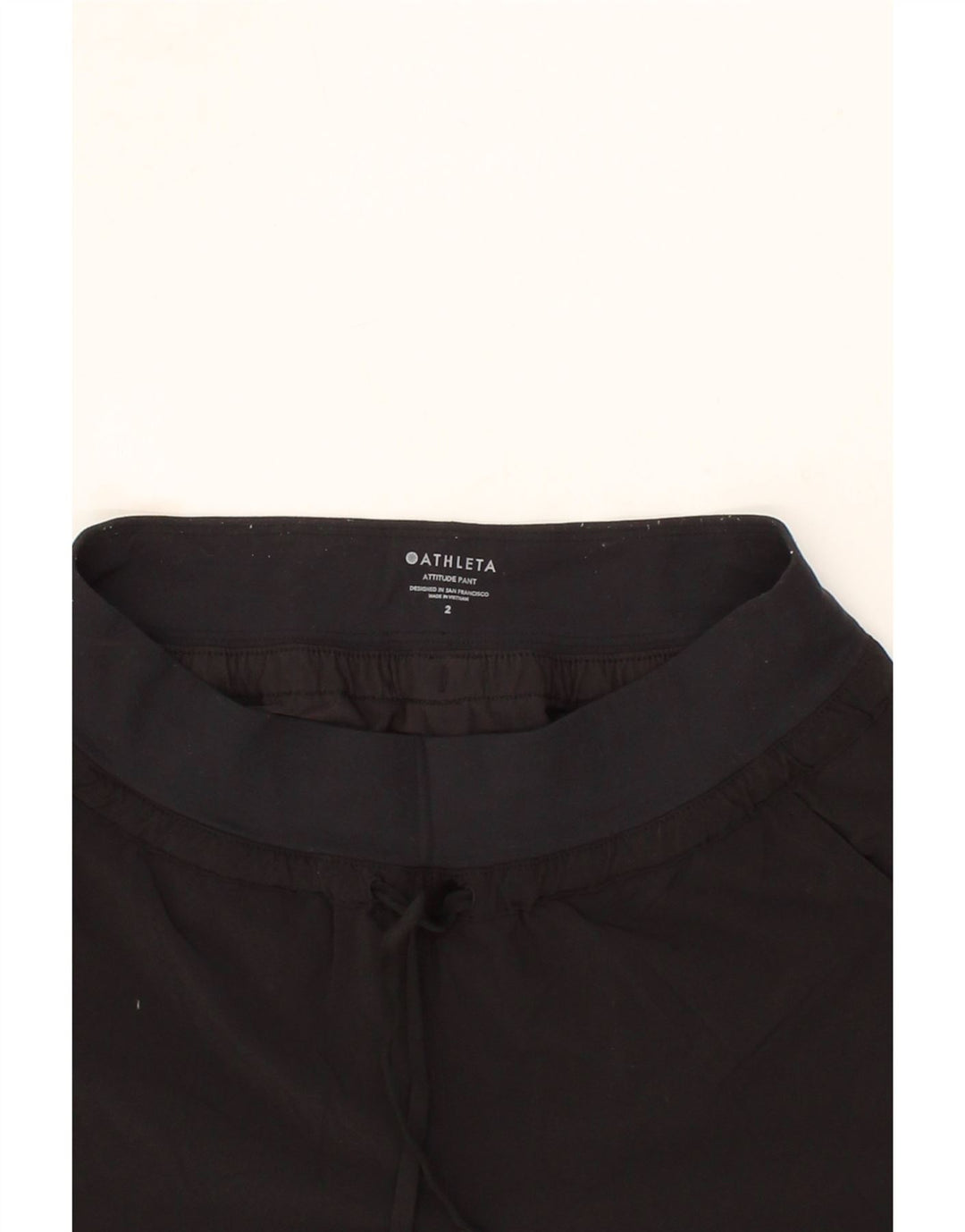 ATHLETA Womens Tracksuit Trousers Joggers US 2 XS Black Polyester Vintage Athleta and Second-Hand Athleta from Messina Hembry 