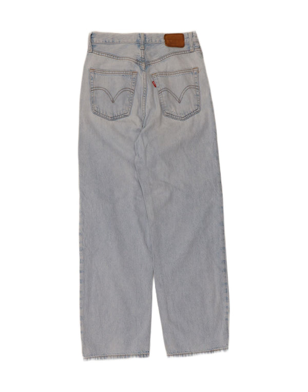 Vaqueros rectos de cintura alta Ribcage para mujer Levi's W26 L27 Algodón azul