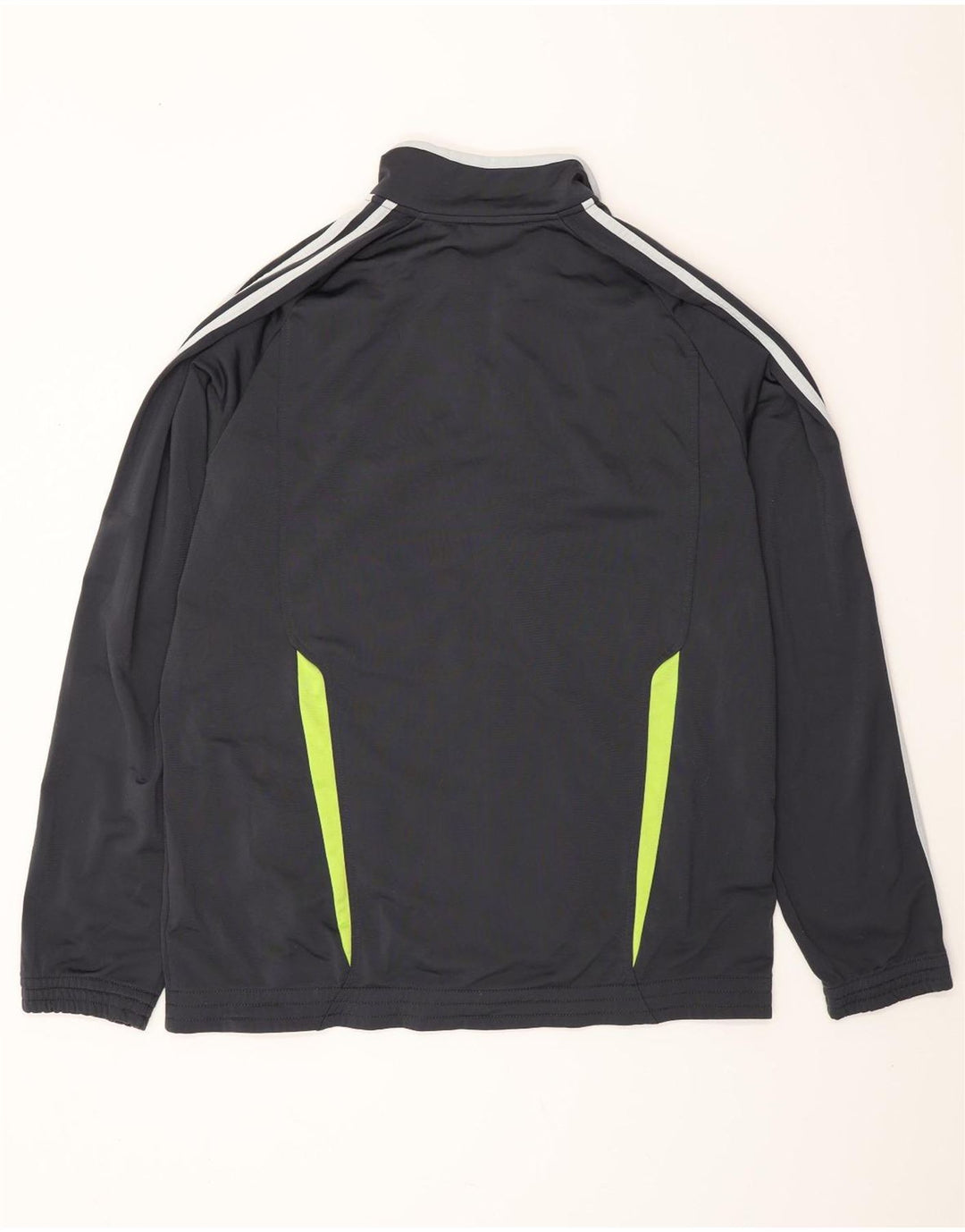 ADIDAS Hombre Chándal Top Chaqueta Grande Gris Colorblock Poliéster