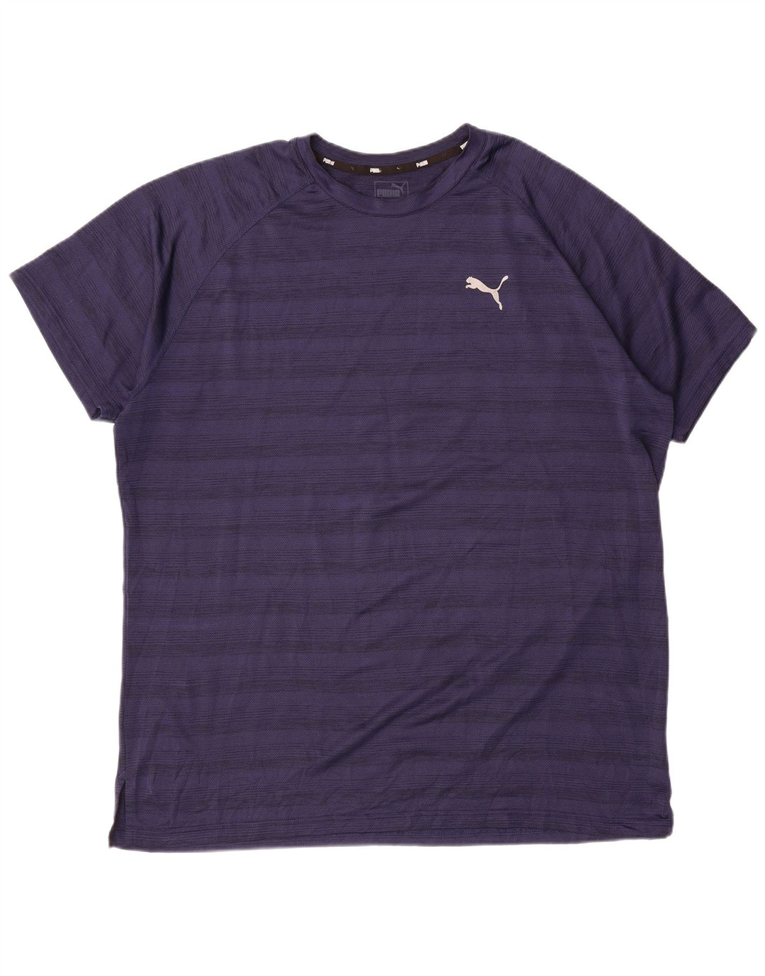 PUMA Camiseta para hombre Top 2XL Azul marino a rayas