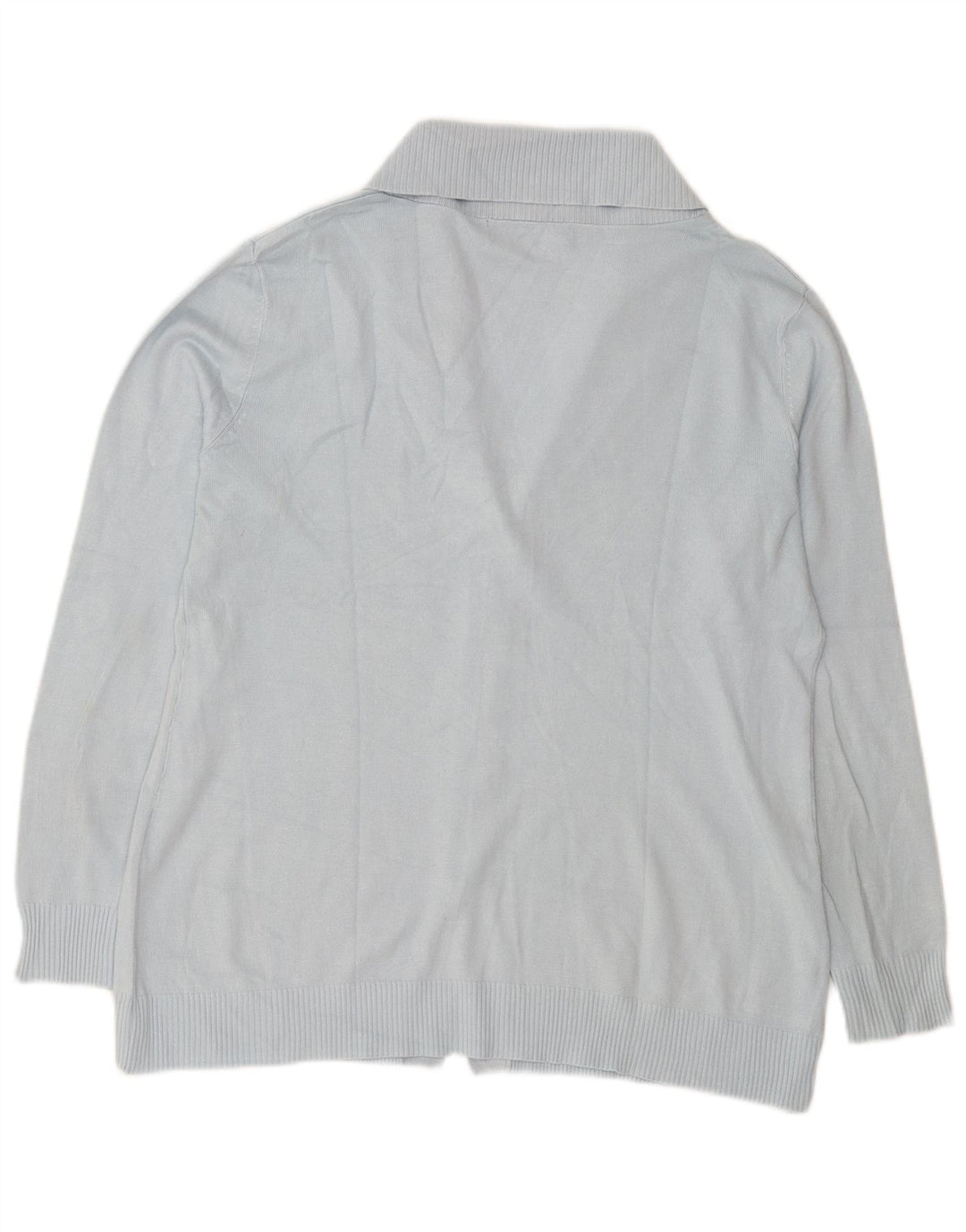 Zara - Cárdigan para mujer, talla 40, talla grande, rayón azul